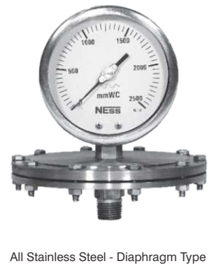 NESS Diaphragm Seals Pressure Gauges